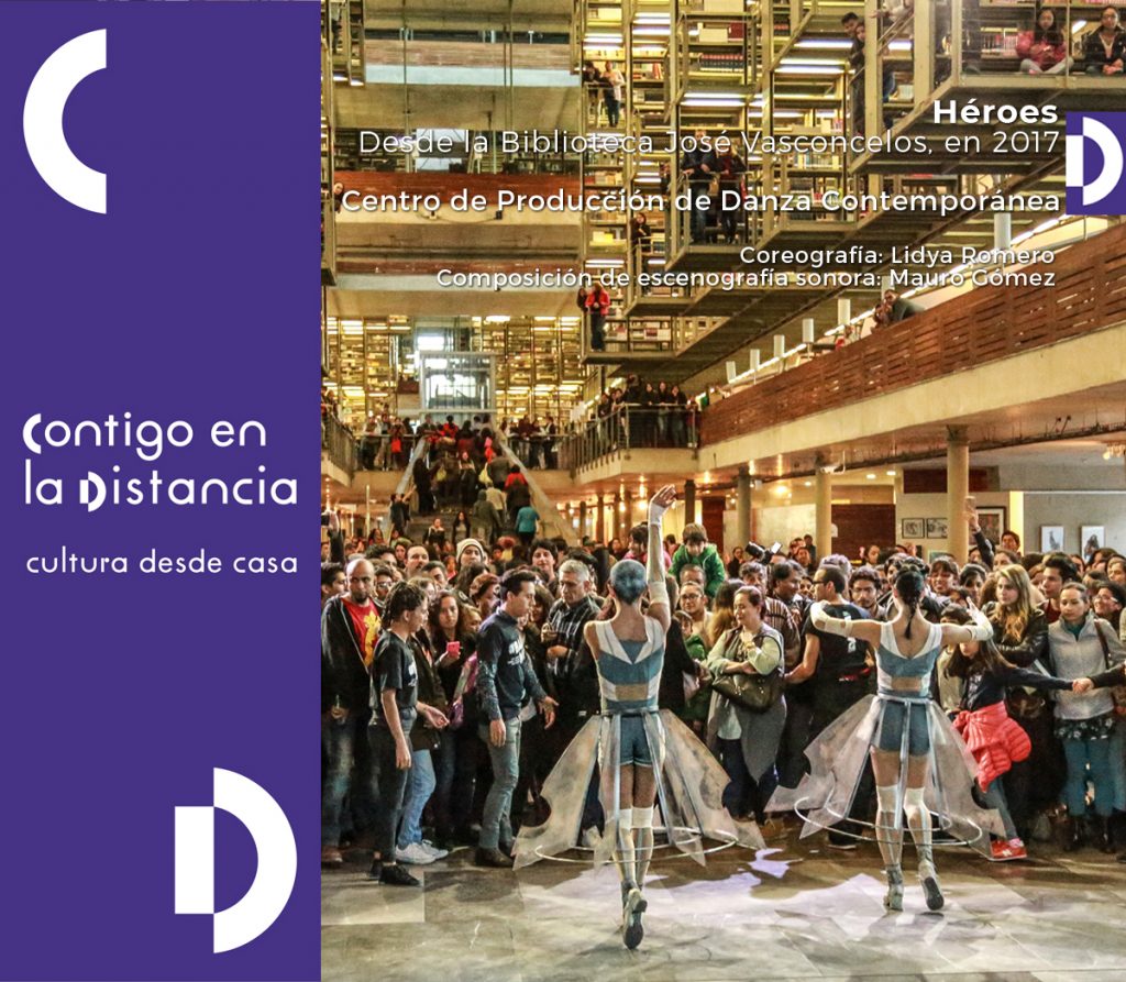 Las obras dancísticas son escenificadas en la Biblioteca Vasconcelos
