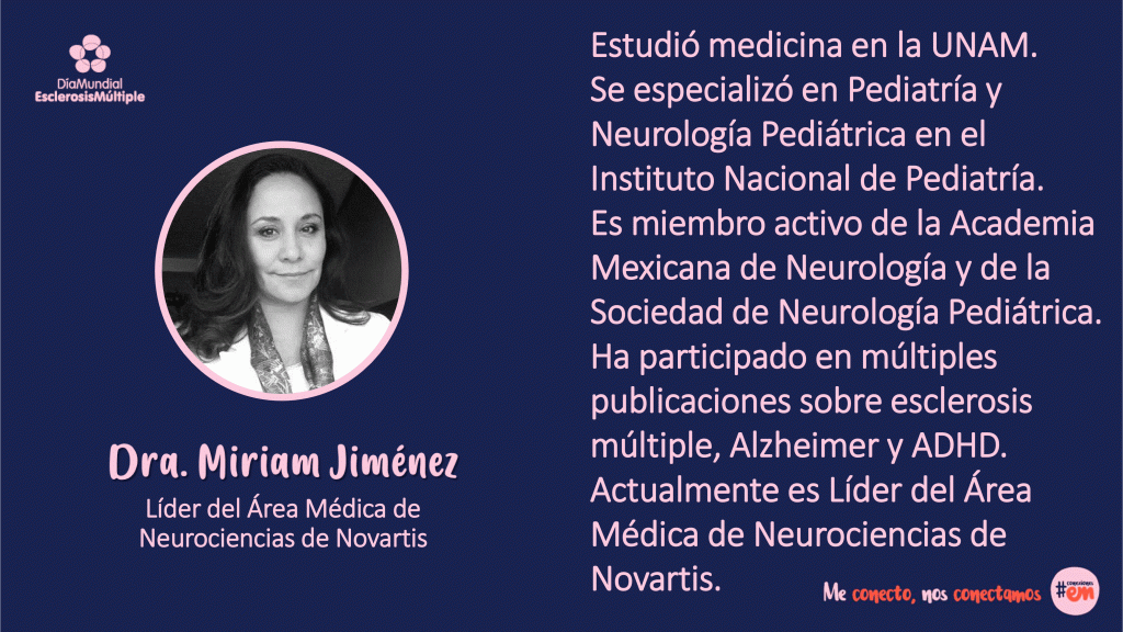 La Dra. Miriam Jiménez, Líder del Área Médica de Neurociencias en Novartis