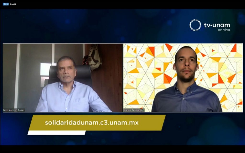 Carlos Gershenson indicó que “Solidaridad UNAM” funciona a nivel nacional