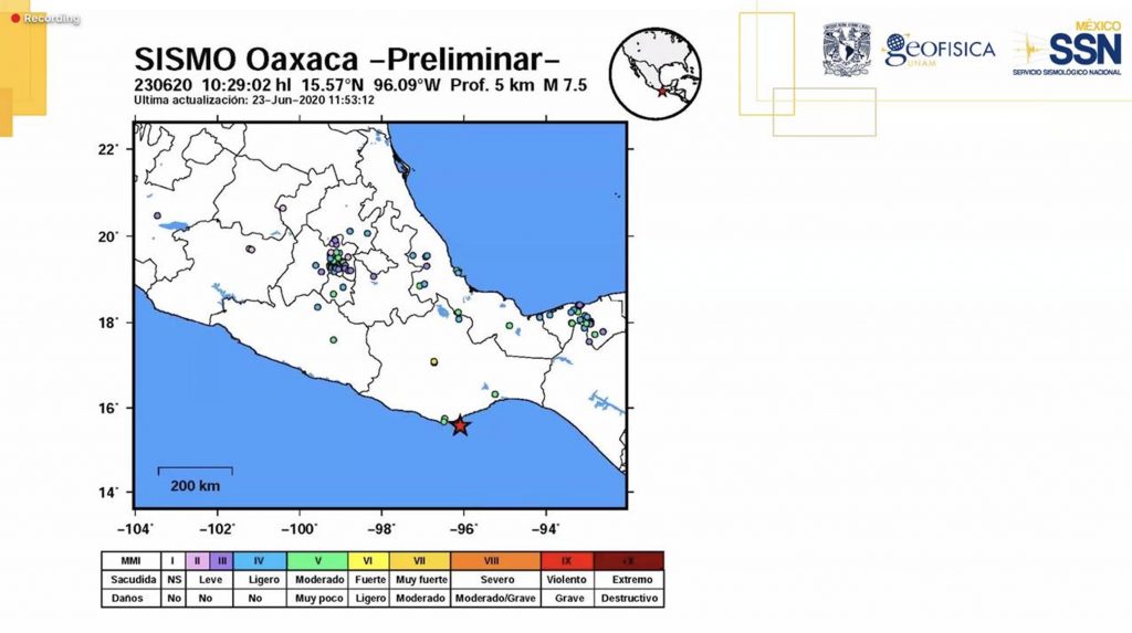 Más de 300 réplicas del sismo y olas de 1 m por tsunami en Oaxaca