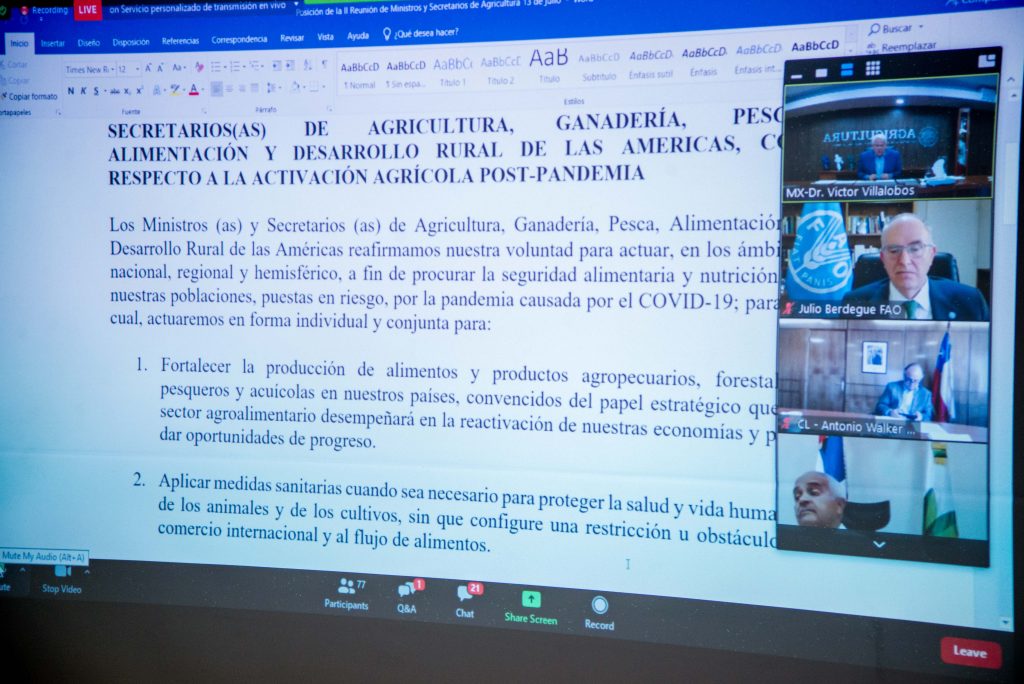 Ministros de AL se comprometen a garantizar seguridad alimentaria