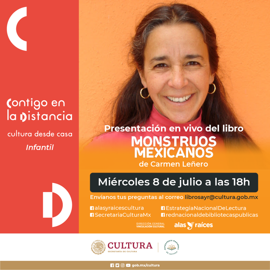 Invitan a niñas y niños a la charla sobre el libro Monstruos mexicanos