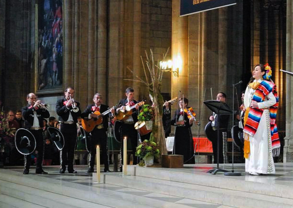 Hasta en París veneran a la Virgen de Guadalupe