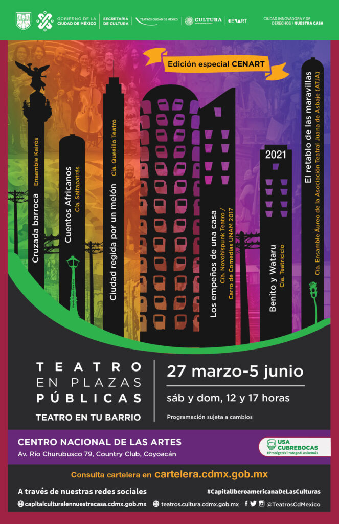 Llega “Teatro en Plazas Públicas Teatro En Tu Barrio”