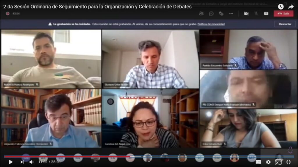 Organizarán 51 debates de candidaturas rumbo a elección 