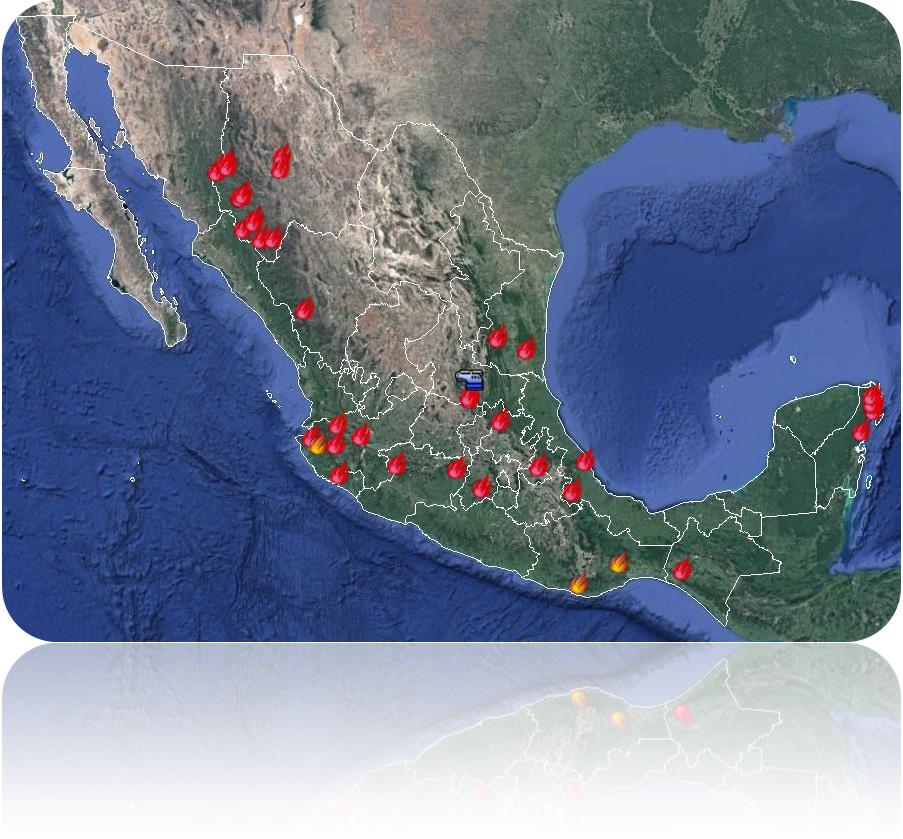 Se registran 41 incendios forestales activos 