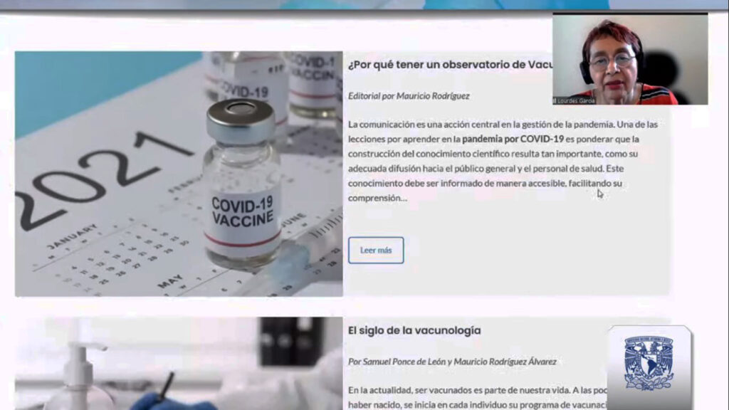 Presentan “Observatorio de Vacunas contra la Covid 19"