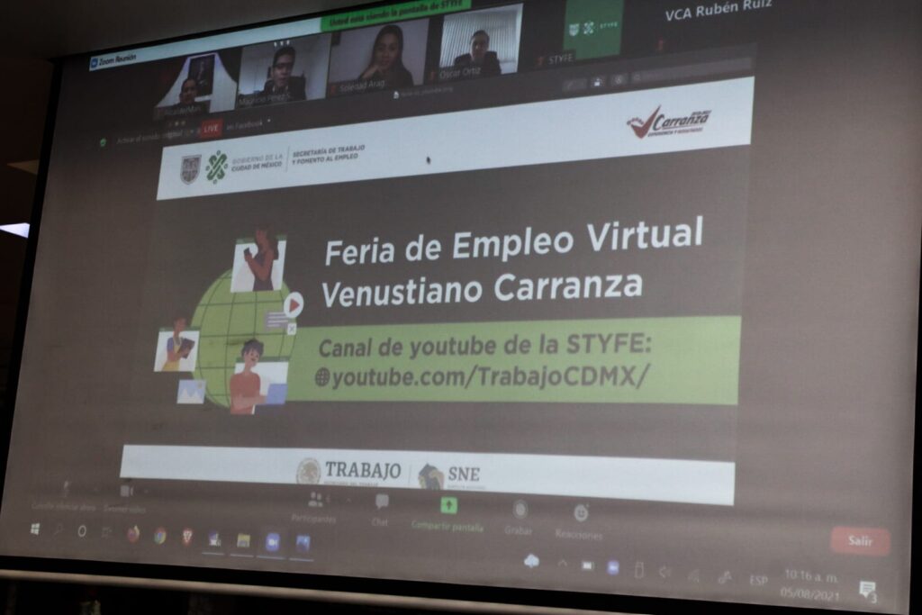 Inauguran Feria de Empleo Virtual en V. Carranza