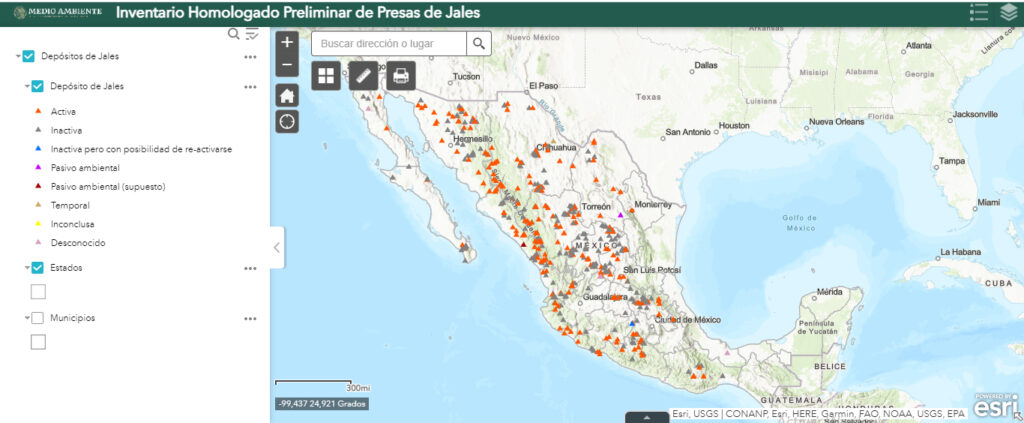 Integran inventario homologado de Presas de Jales 