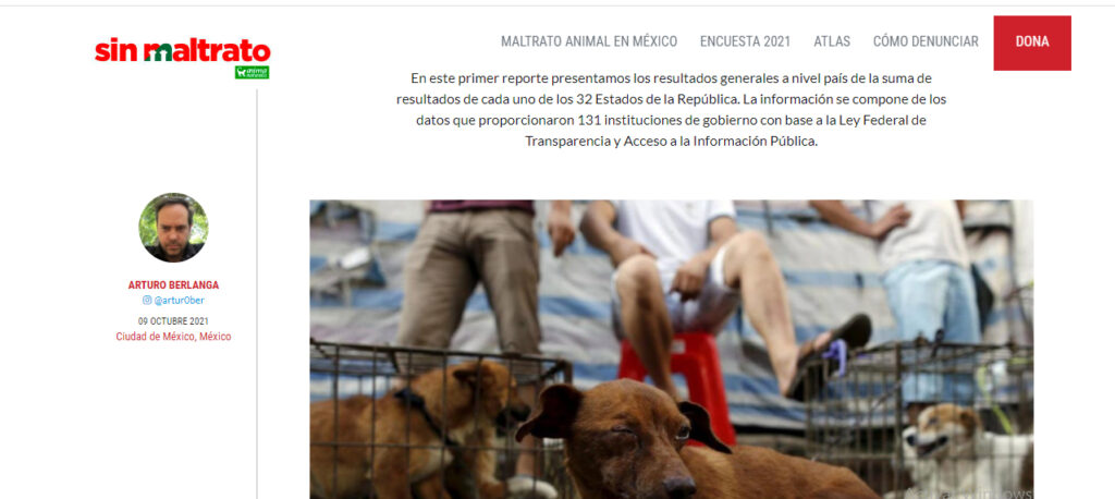 Presentan primer Atlas sobre Maltrato Animal en México 