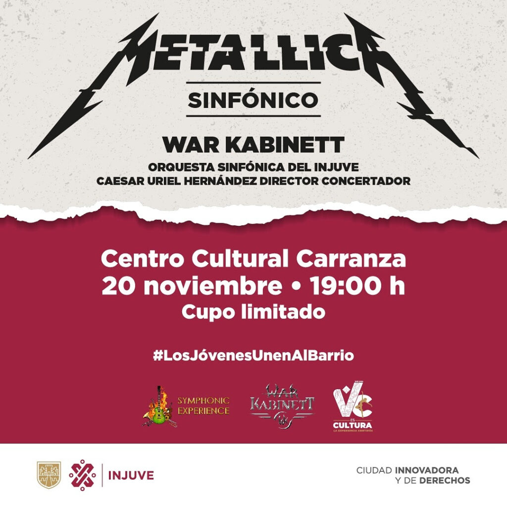 ¿Te gusta Metallica? Injuve regala boletos para concierto