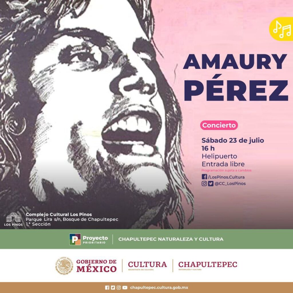 La trova de Amaury Pérez se presentará en Los Pinos