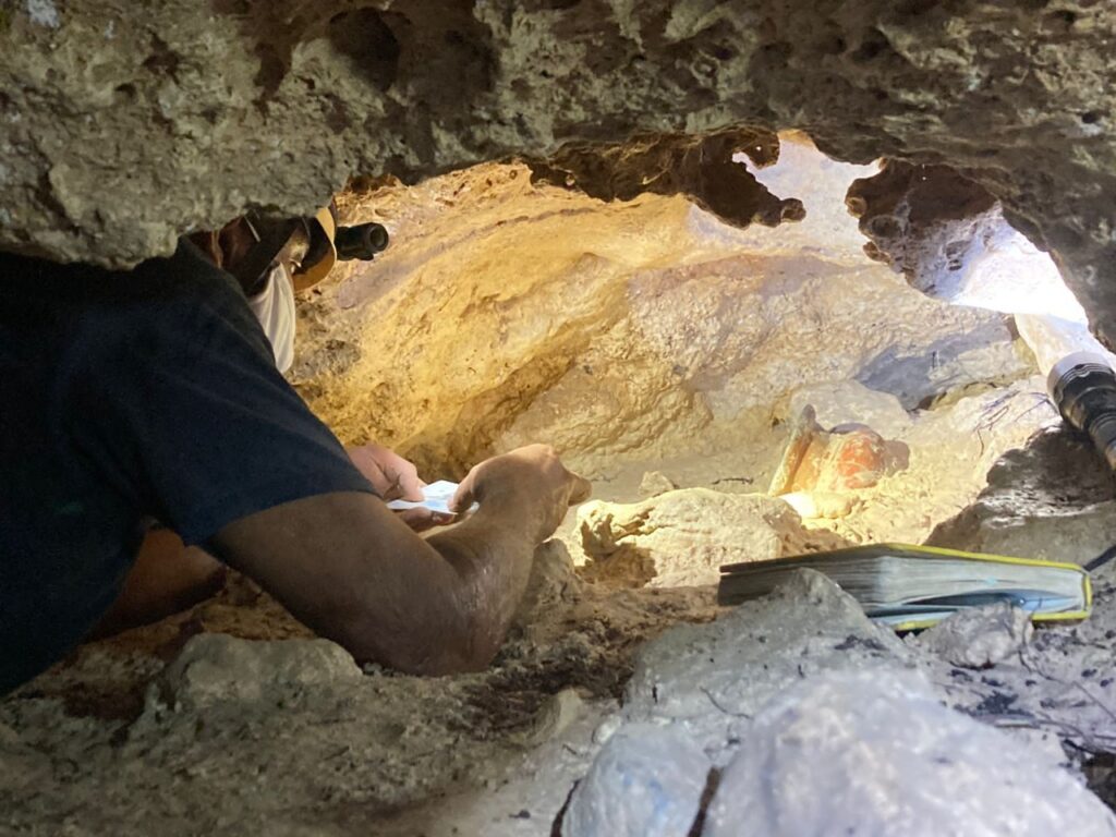 Recuperan vasija maya de cueva de Playa del Carmen
