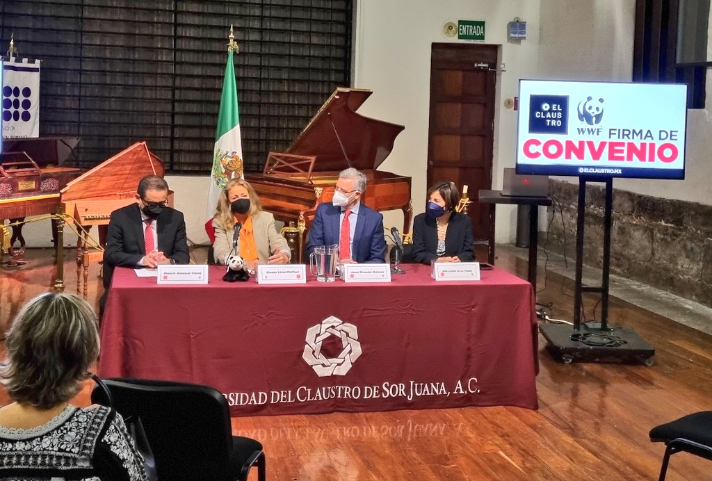 Claustro de Sor Juana y WWF firman por del ambiente