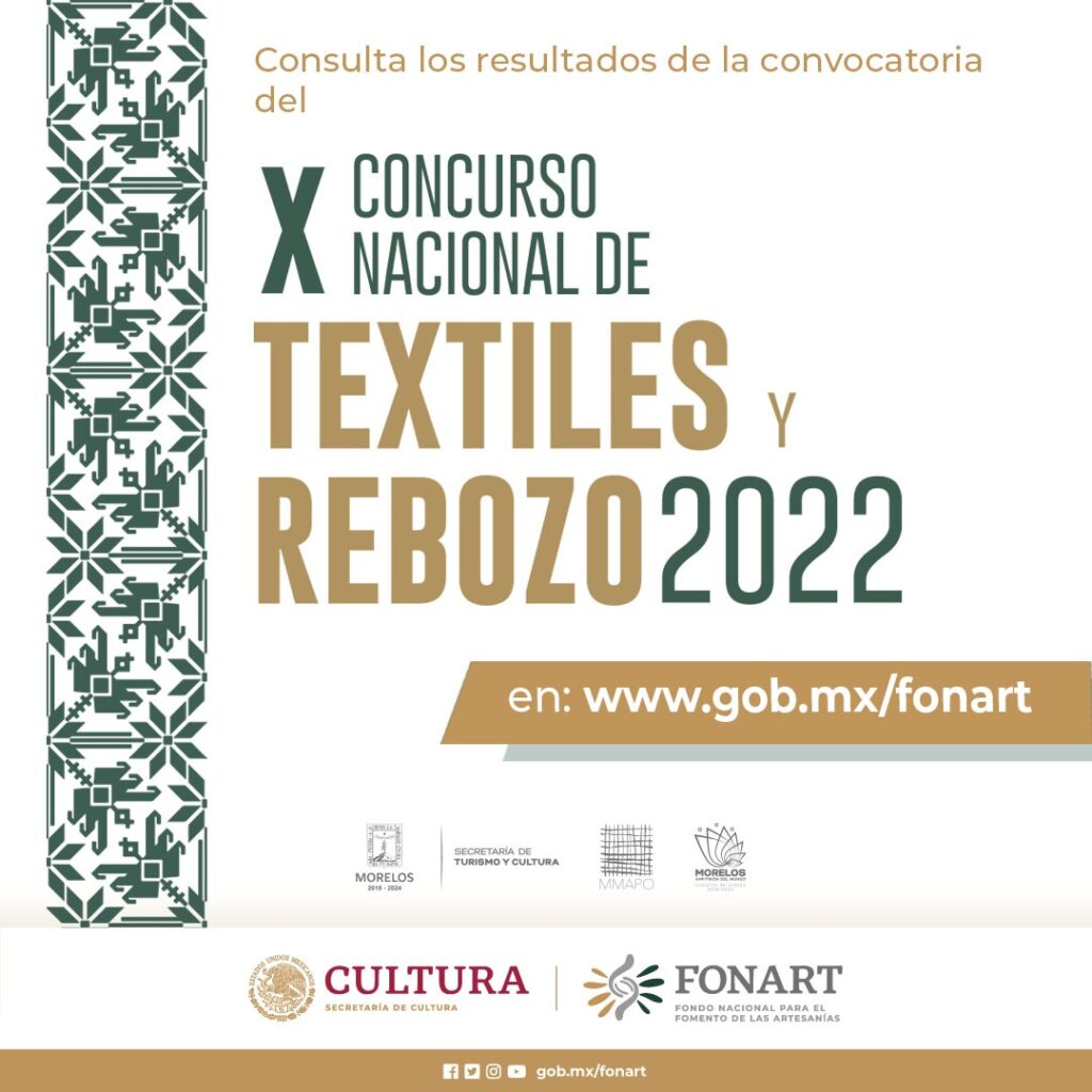 Resultados del X Concurso de Textiles y Rebozo 2022