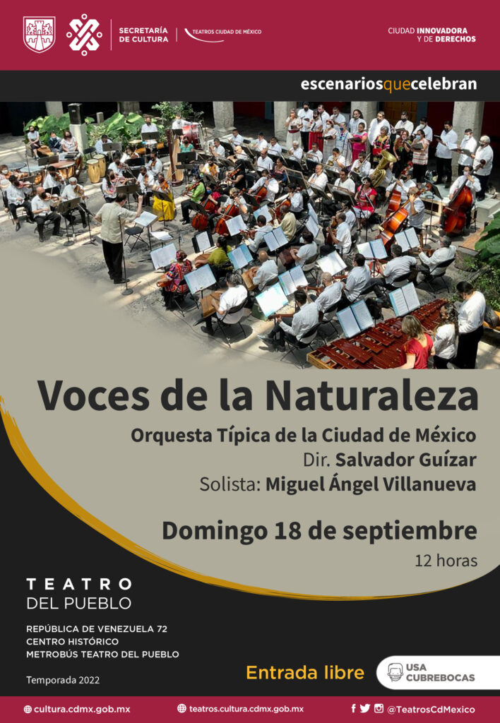 Concierto gratuito de la Orquesta Típica de CDMX