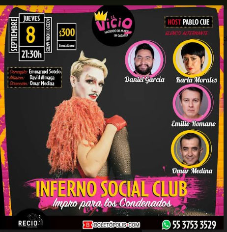 La Mueca Lúcida presenta: “Inferno Social Club”
