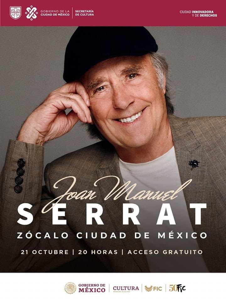 Próximo 21 de octubre se despide Joan Manuel Serrat 