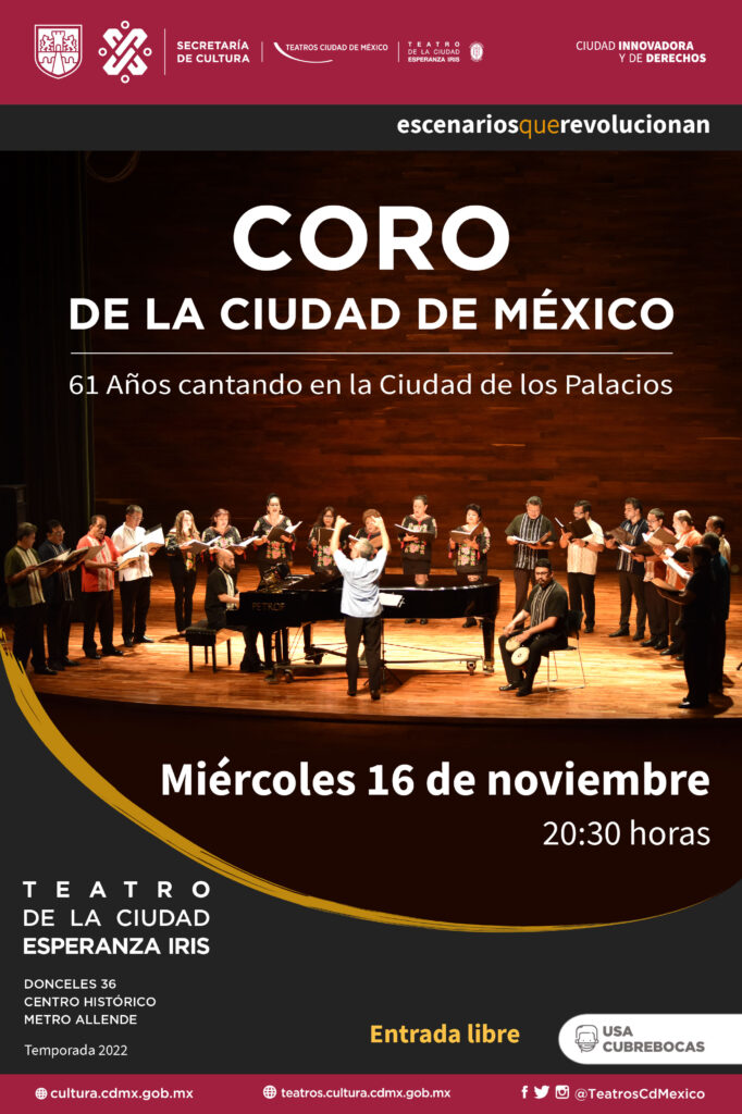 El Coro de la Ciudad de México celebrará 61 años 