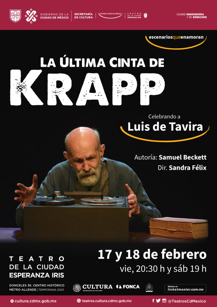 Samuel Beckett y Luis de Tavira unidos en Cinta de Krapp 