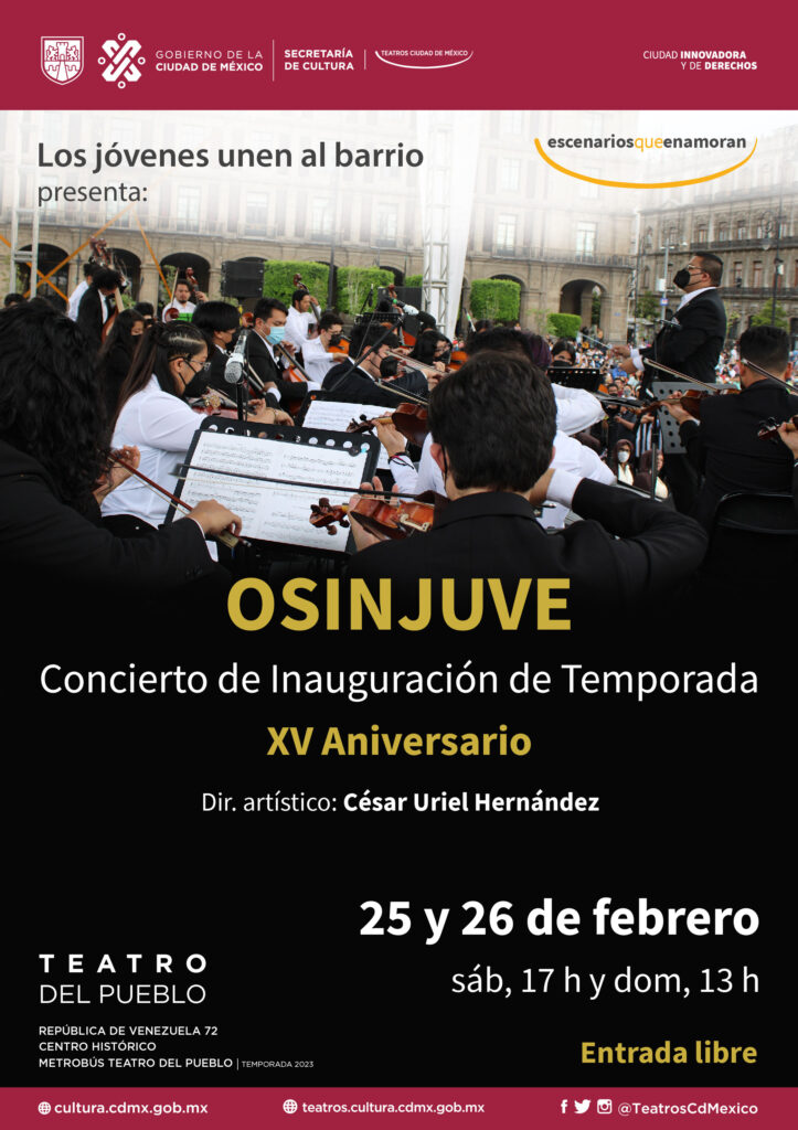 Orquesta Sinfónica del Injuve celebrará su XV Temporada 