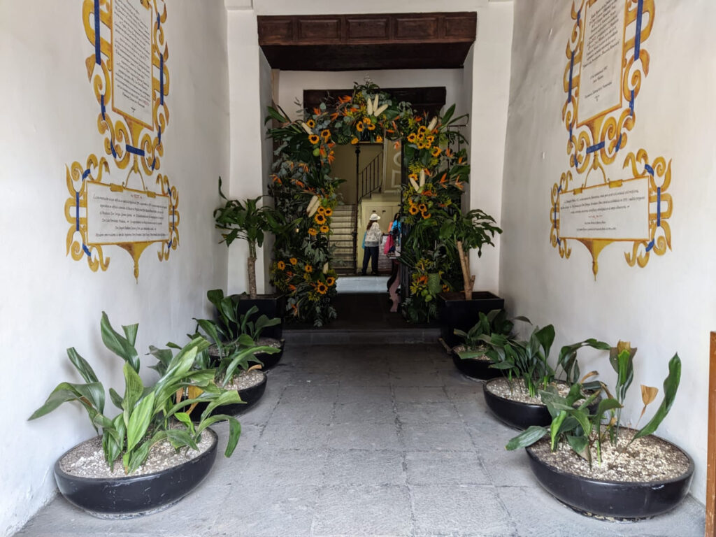 Reciben flores a visitantes del Centro Histórico