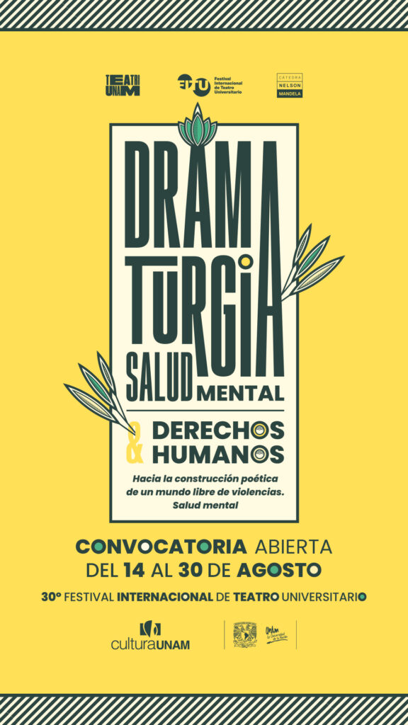 UNAM invita a escribir teatro sobre Salud Mental 