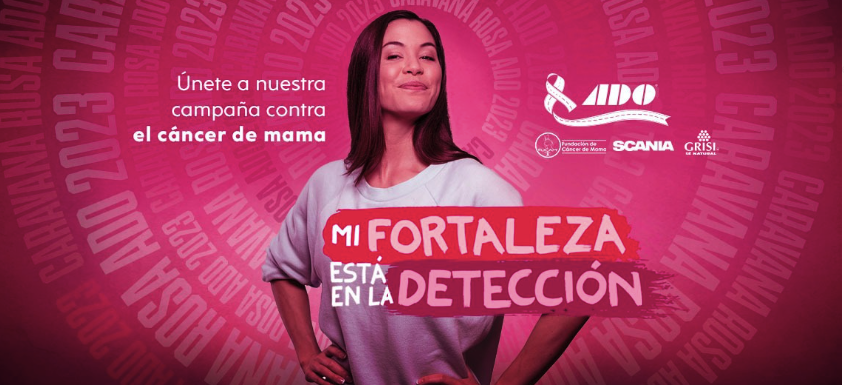 Caravana Rosa ADO frente al cáncer de mama 