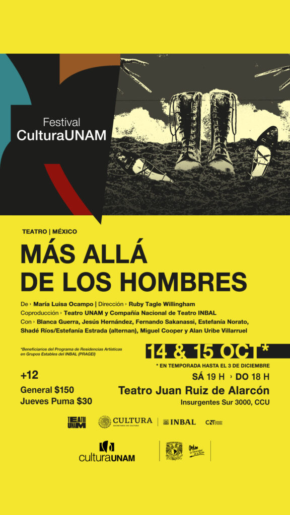 Cartelera de Octubre en el Teatro UNAM