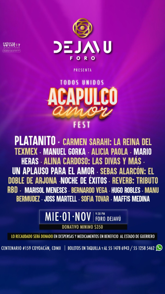 Todos unidos… Acapulco Amor Fest: Un show con causa
