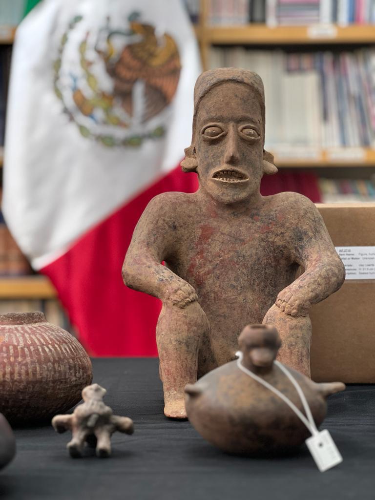 El Gobierno de México recibe 60 piezas arqueológicas