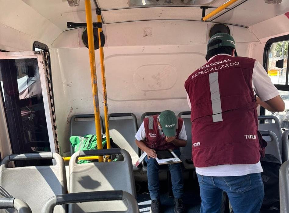 INVEA suspende 99 unidades de transporte público 