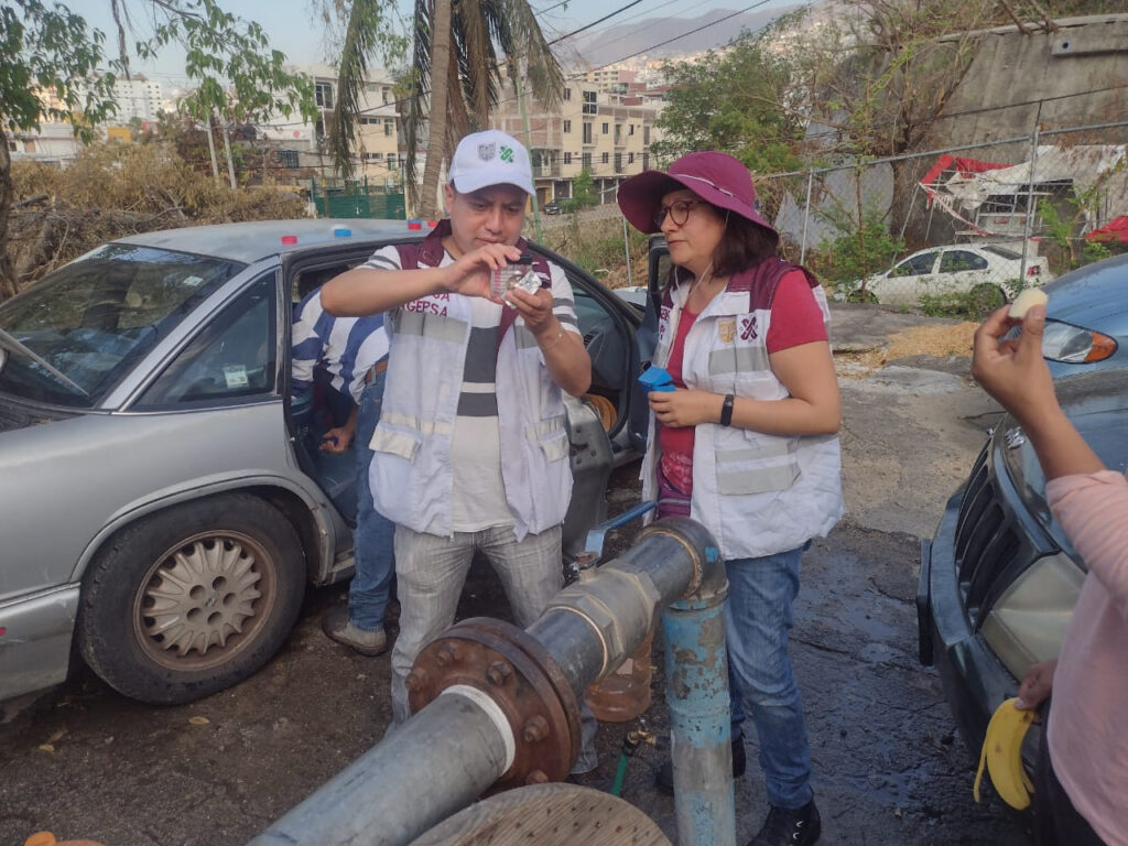 Realizan acciones de saneamiento en Guerrero 