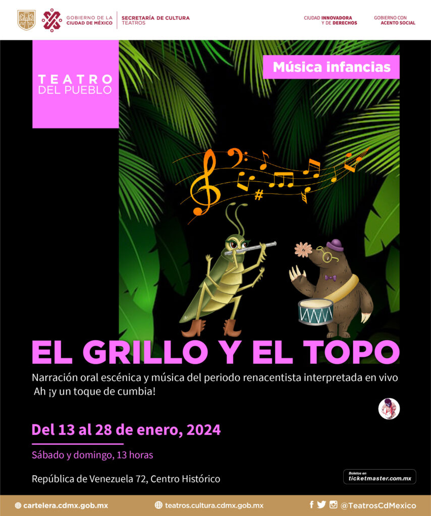 El Grillo y el Topo: narración oral con música renacentista 