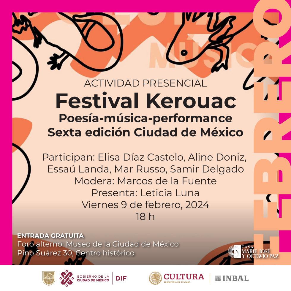 Sexta edición del Festival Kerouac Ciudad de México 