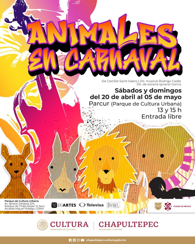 "Animales en Carnaval" llega a Chapultepec 