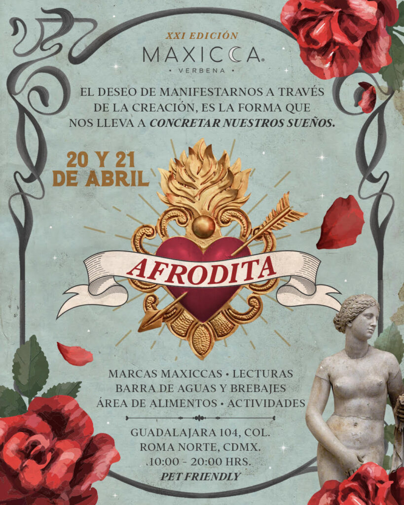 Maxicca Verbena celebrará la energía de “Afrodita”