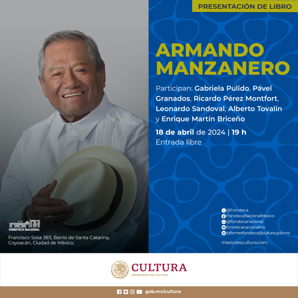 Se presenta el libro titulado: Armando Manzanero 