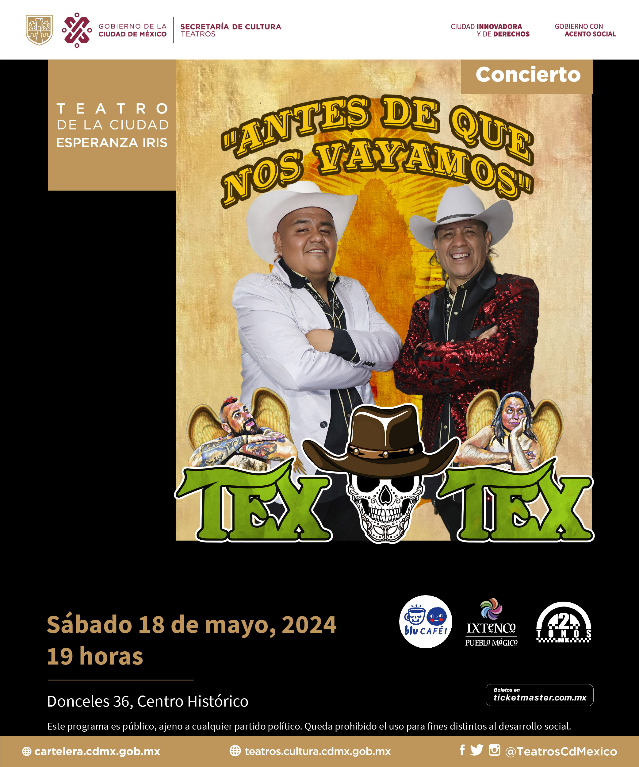 Textex en vivo: Antes de que nos vayamos - Prensa Animal