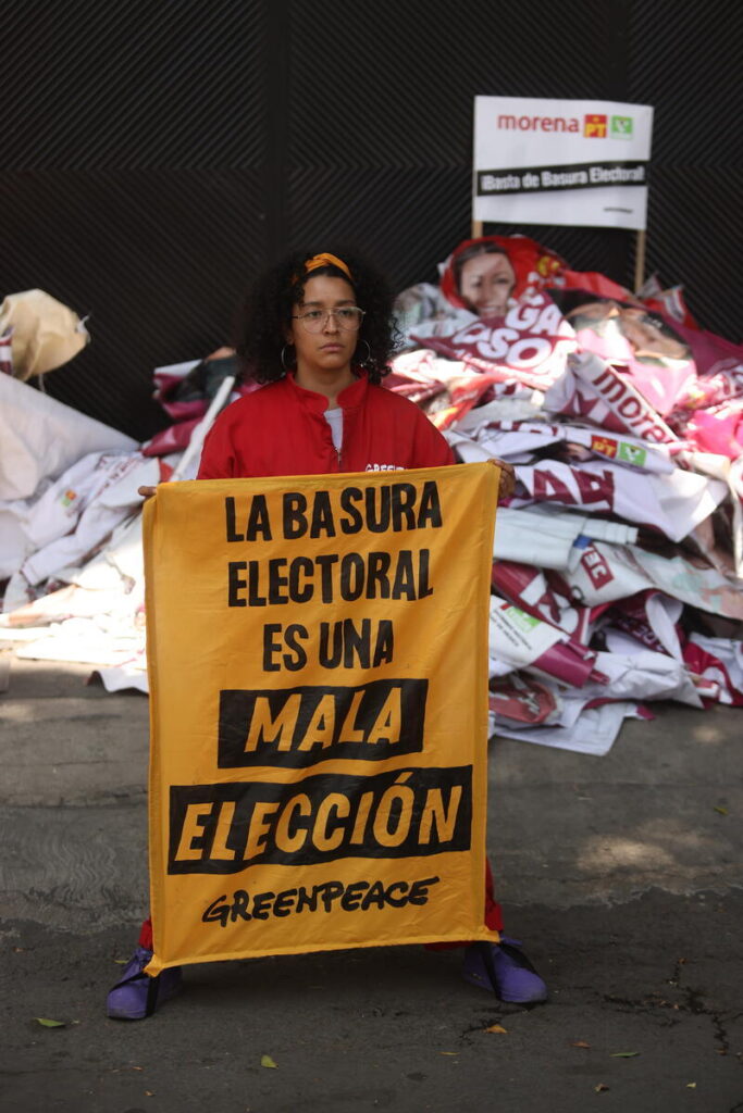 ‘La basura electoral es una mala elección’: Greenpeace 