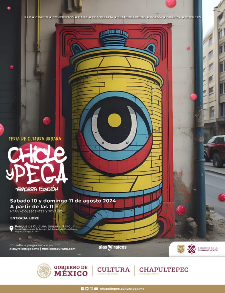 Invitan a la Feria de cultura urbana “Chicle y Pega”