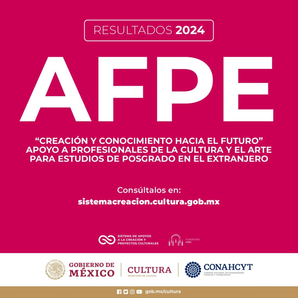 Resultados de la convocatoria de AFPE 2024