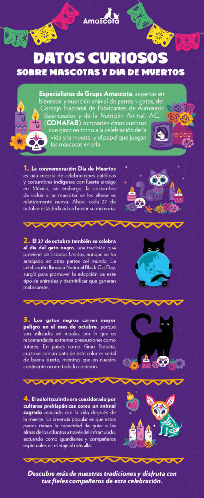 Datos sobre animales de compañía y Día de Muertos