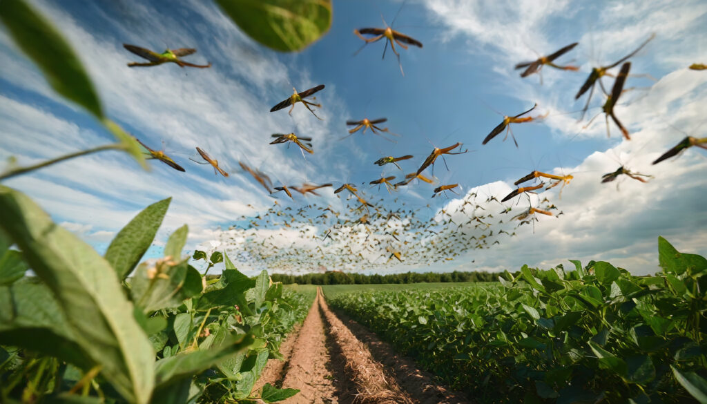 Actúa Agricultura contra la langosta centroamericana