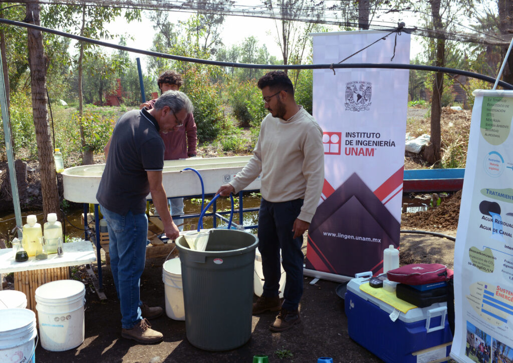 Prototipo de la UNAM para tratar aguas residuales