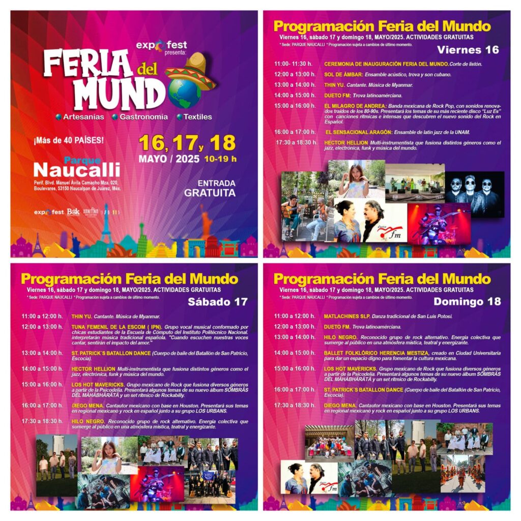 Este fin: La Feria del Mundo en Parque Naucalli