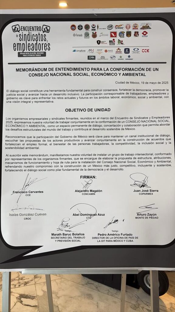 Encuentro histórico de empleadores y sindicatos