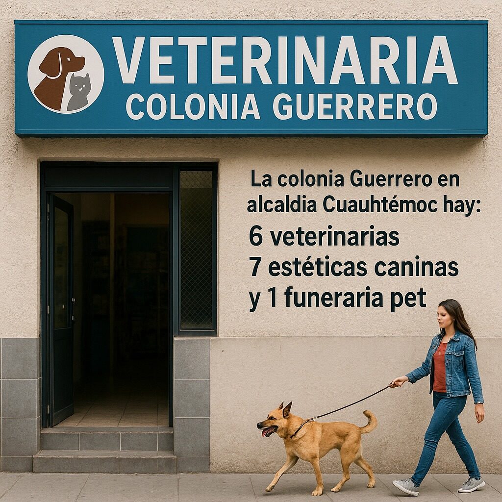Checa veterinarias en la colonia Guerrero