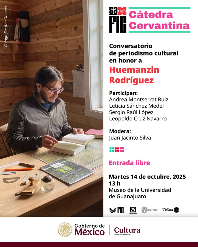 Huemanzin Rodríguez: presea Cervantina 2025