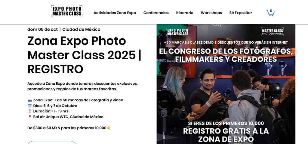 Innovación creativa en Expo Photo Master Class 2025